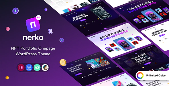 Nerko 1.2.0 – NFT Portfolio WordPress Theme