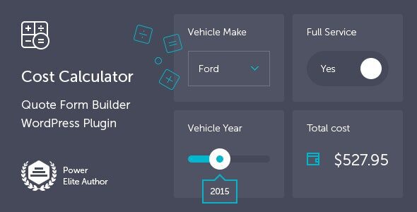 Cost Calculator for WordPress 5.3