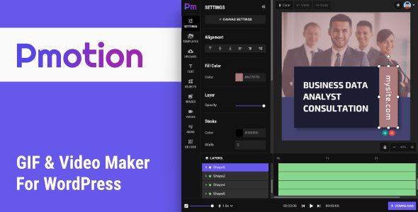 Pmotion 1.2 – Animated GIF and Video Maker for WordPress