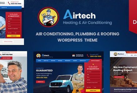 Airtech 3.4.0 – Plumber HVAC and Repair theme