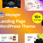Download Akpager 1.1.3, a modern landing page Elementor WordPress theme with responsive design and flexible layouts for startups and marketing websites.