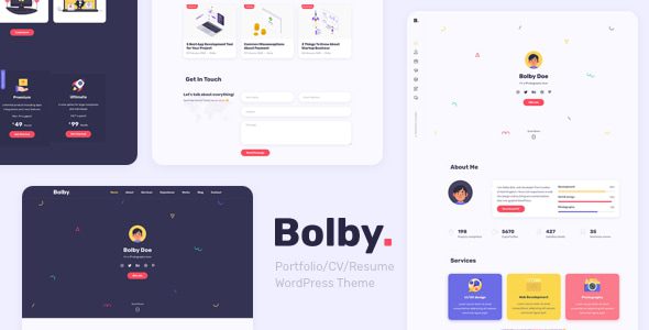 Bolby 1.0.9 – Portfolio CV Resume WordPress Theme