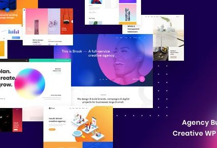 Brook 2.8.9 – Agency Business Creative WordPress Theme