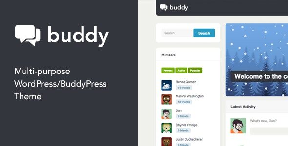 Buddy 2.23.1 – Simple WordPress & BuddyPress Theme