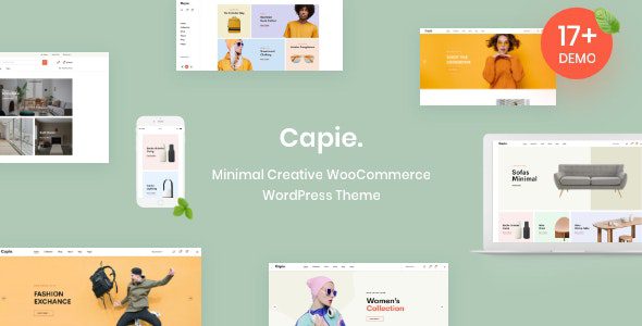 Capie 1.0.33 – Minimal Creative WooCommerce WordPress Theme