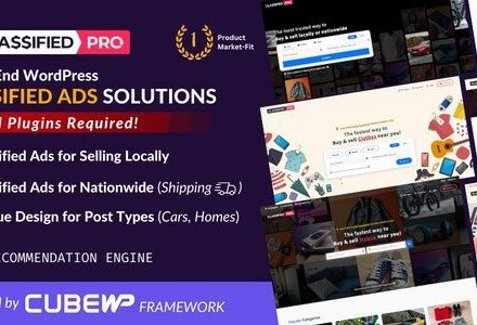 ClassifiedPro 1.0.12 – Local Classifieds Ads WordPress Theme