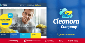 Cleanora 1.1.3 – Cleaning Services WordPress Theme