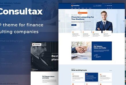 Consultax 1.0.9.1 – Financial & Consulting WordPress Theme