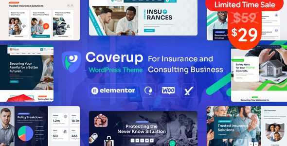 CoverUp 1.0 – Insurance & Consulting Business WordPress Theme