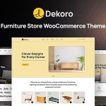 Dekoro 1.0.3 – Furniture Store WooCommerce Theme