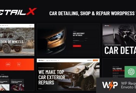 DetailX 1.11.0 – Car Detailing, Shop & Repair Theme
