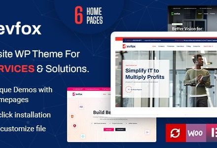 DevFox 1.6.0 – IT Solutions and Services WordPress Theme + RTL