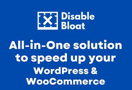 Disable Bloat for WordPress & WooCommerce Pro 3.4.8