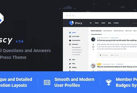 Discy 5.7.4 – Social Questions and Answers WordPress Theme