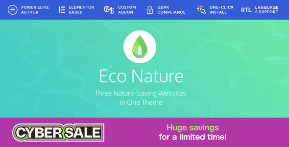 Eco Nature 2.0.4 – Environment & Ecology WordPress Theme