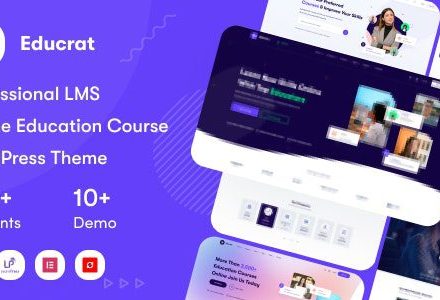 Educrat 1.0.21 – Online Course Education WordPress Theme