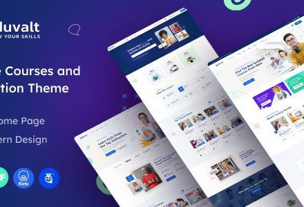 Eduvalt 2.0.2 – Online Courses & Education WordPress Theme + RTL