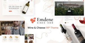 Emdene 1.0.3 – Wine & Cheese WordPress Theme