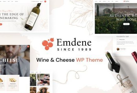 Emdene 1.0.3 – Wine & Cheese WordPress Theme