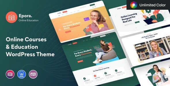 Epora 1.0.6 – Online Courses & Education WordPress Theme