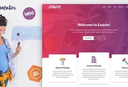 Exqute 1.9.1 – Painting Company WordPress Theme