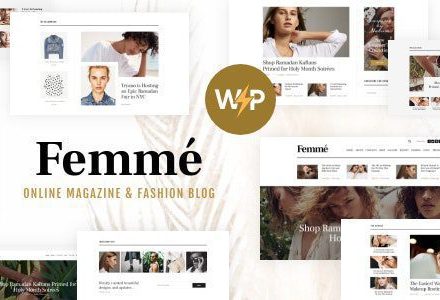 Femme 1.3.6 – An Online Magazine & Fashion Blog WordPress Theme + RTL
