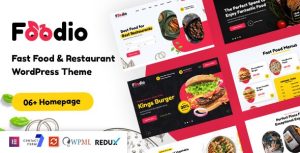 Foodio 1.0 – Fast Food Restaurant WordPress Theme