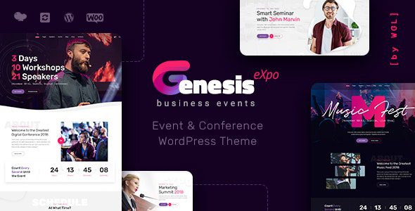 GenesisExpo 1.4.10 – Business Events & Conference WordPress Theme