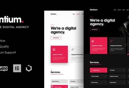 Gentium 1.2.3 – A Creative Digital Agency WordPress Theme