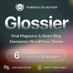 Glossier 1.0.9 – Newspaper & Viral Magazine WordPress Theme