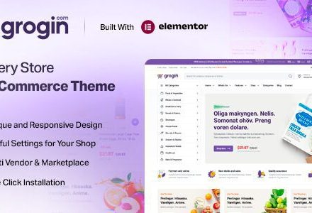 Grogin 1.1.5 – Grocery Store WooCommerce WordPress Theme