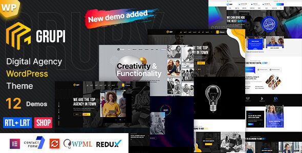 Grupi 1.5.5 – Digital Agency WordPress Theme