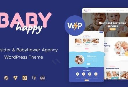 Happy Baby 1.2.7 – Nanny & Babysitting Services Children WordPress Theme