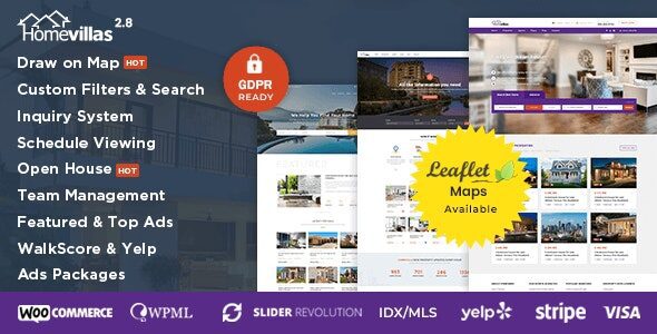 Home Villas 2.8 – Real Estate WordPress Theme