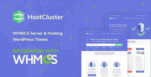 HostCluster 2.5 – WHMCS Hosting WordPress Theme