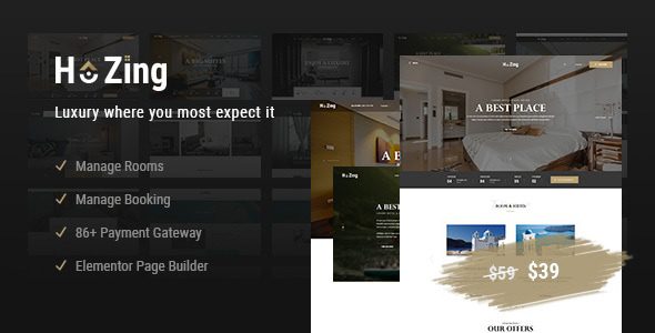 Hozing 1.2.7 – Hotel Booking WordPress Theme