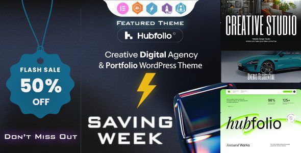 Hubfolio 1.0.9 – Creative Portfolio & Digital Agency WordPress Elementor Theme