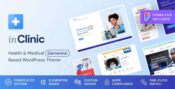 InClinic 1.1.10 – Healthcare & Medical WordPress Theme