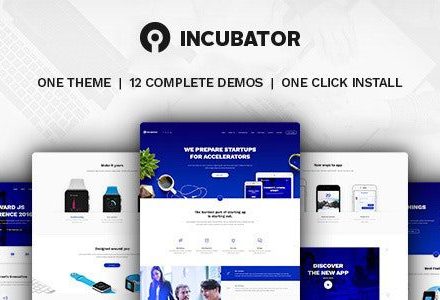 Incubator 4.0 – WordPress Startup Business Theme