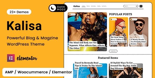 Kalisa 2.0.2 – Blog & Magazine WordPress Theme