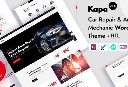 Kapa 1.5.0 – Car Repair & Auto Services WordPress Theme