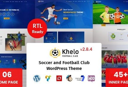 Khelo 2.8.3 – Soccer & Sports WordPress Theme