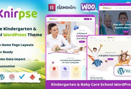 Knirpse 1.5.1 – Kindergarten, Shool & Baby Care WordPress Theme