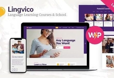 Lingvico 1.0.9 – Language Center & Training Courses WordPress Theme