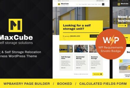 MaxCube 1.1.8 – Moving & Self Storage Relocation Business WordPress Theme