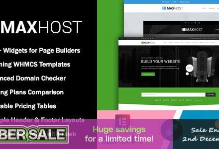 MaxHost 9.10.2 – Web Hosting, WHMCS and Corporate Business WordPress Theme with WooCommerce