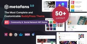 MetaFans 3.3.5 – Community & Social Network BuddyPress Theme