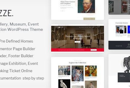 Muzze 1.5.7 – Museum Art Gallery Exhibition WordPress Theme