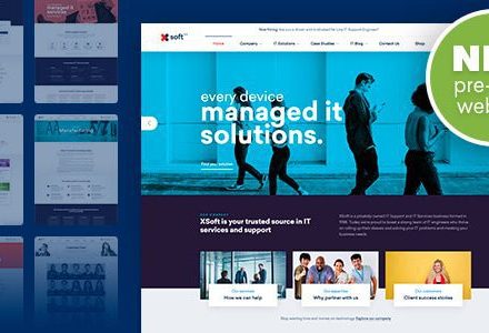 Nanosoft 1.2.9 – WP Theme for IT Solutions and Services Company