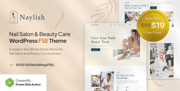 Naylish 1.0 – Nail Salon & Beauty Care FSE WordPress Theme